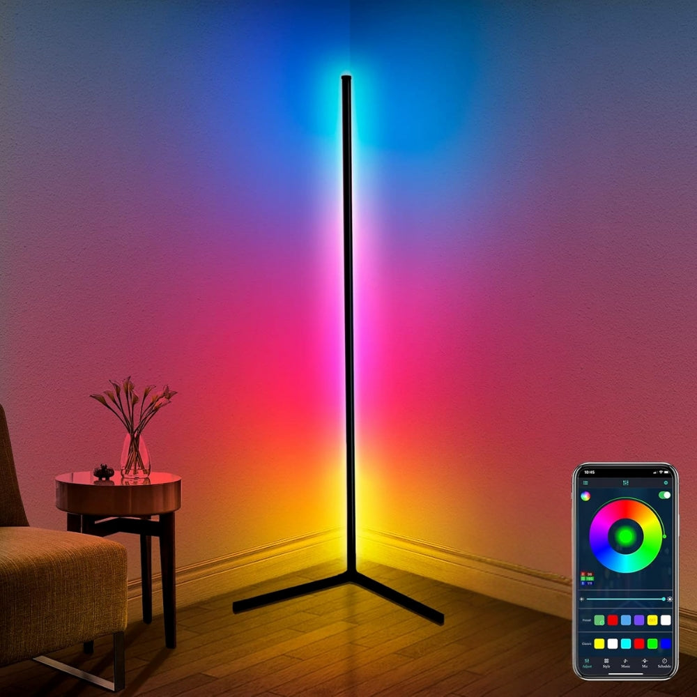 Smart RGB Dream Color Floor Lamp with Music Sync and Remote Control